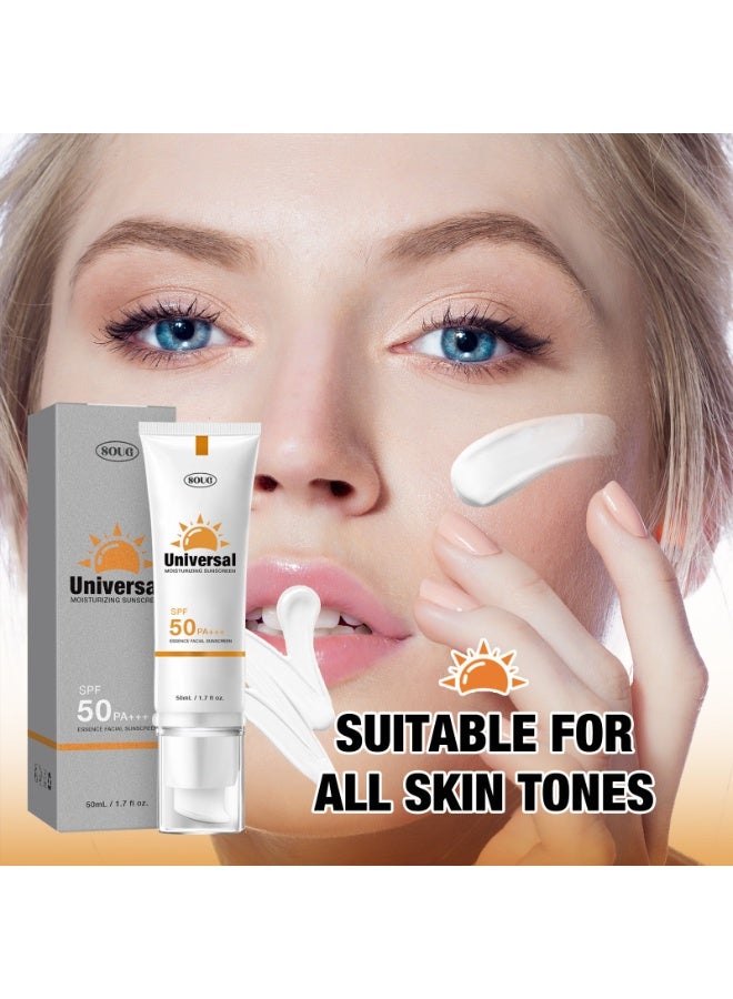 SOUG Outdoor Protective Cream! SPF50+ High Sun Protection + 12H Makeup-Won't Smudge, Waterproof, Sweatproof, Brightening, and Non-Whitening 50ML - Image 3